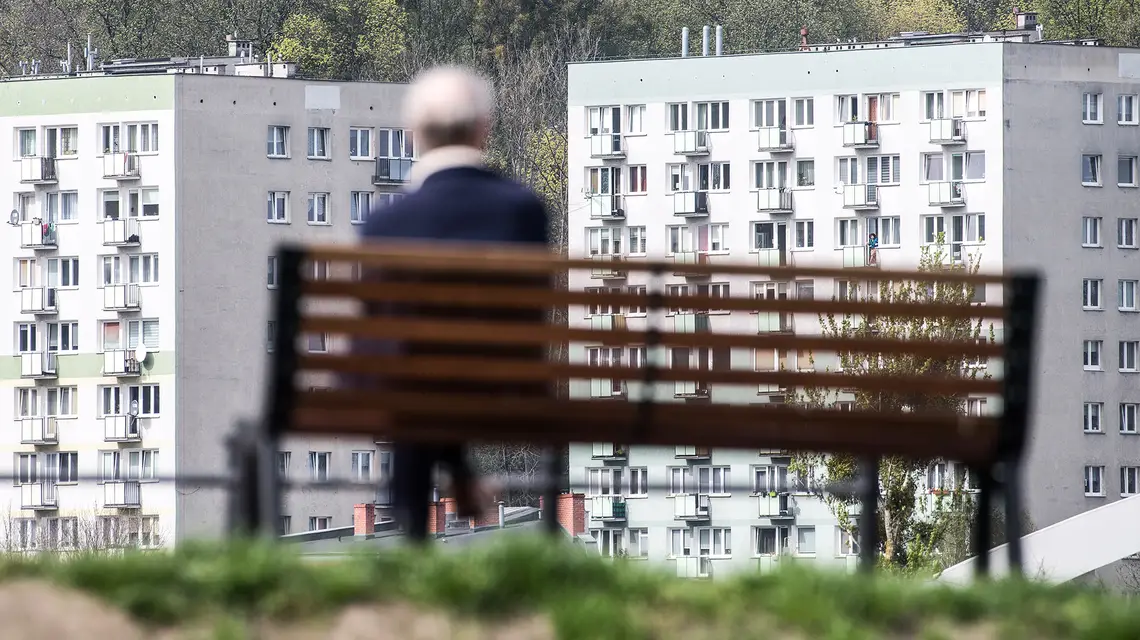 Osiedle mieszkaniowe Biskupia Górka w Gdańsku, kwiecień 2024 r. // Fot. Wojciech Stróżyk / Reporter