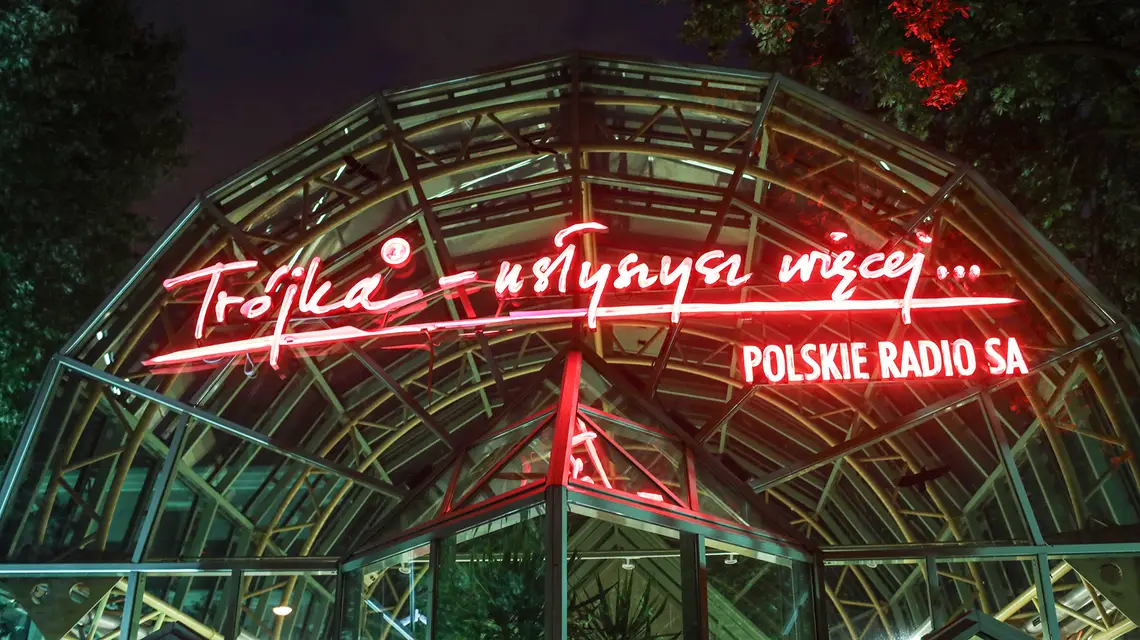 Siedziba Programu 3 Polskiego Radia. Warszawa, 25 września 2022 r. // Fot. Albert Zawada / PAP