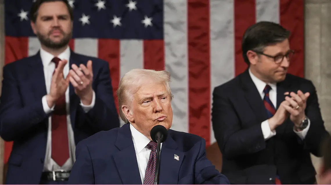 Donald Trump. Waszyngton, 4 marca 2025 r. // Fot. Win McNamee / Getty Images