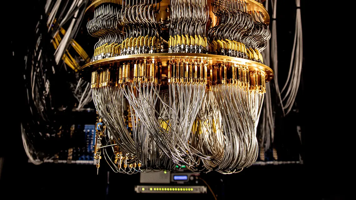 System chłodzący procesora kwantowego Willow firmy Google // Fot. Google / Cover Images / East News