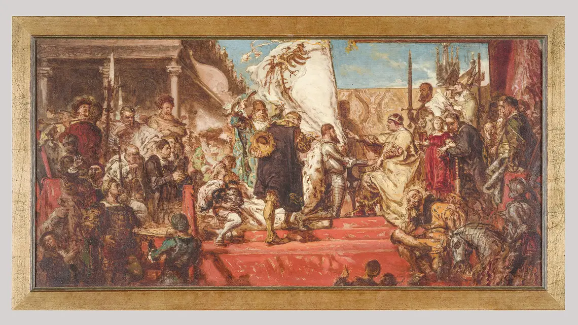 Jan Matejko, Hołd Pruski, szkic // materiały prasowe