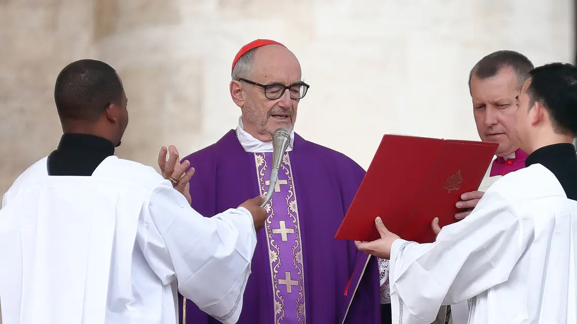 Kardynał Michael Czerny przewodniczy mszy świętej z okazji Jubileuszu Wolontariatu Światowego. Watykan, 9 marca 2025 r. // Fot. Grzegorz Galazka / East News