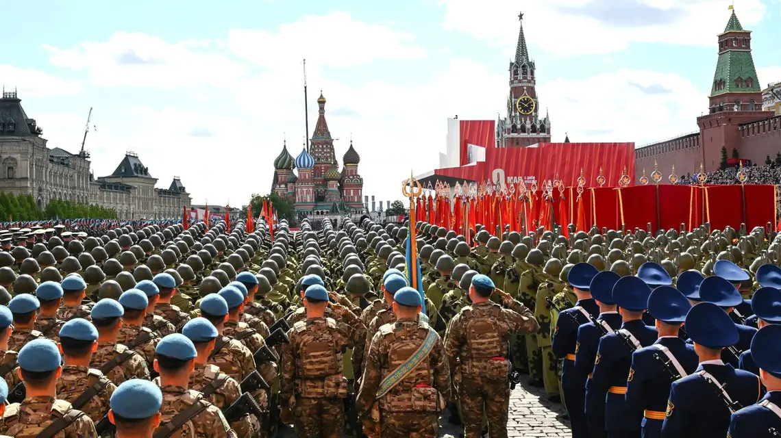 Parada 80-lecia zwycięstwa w wielkiej wojnie ojczyźnianej. Moskwa, 9 maja 2025 r. // Fot. Rex Features / East News