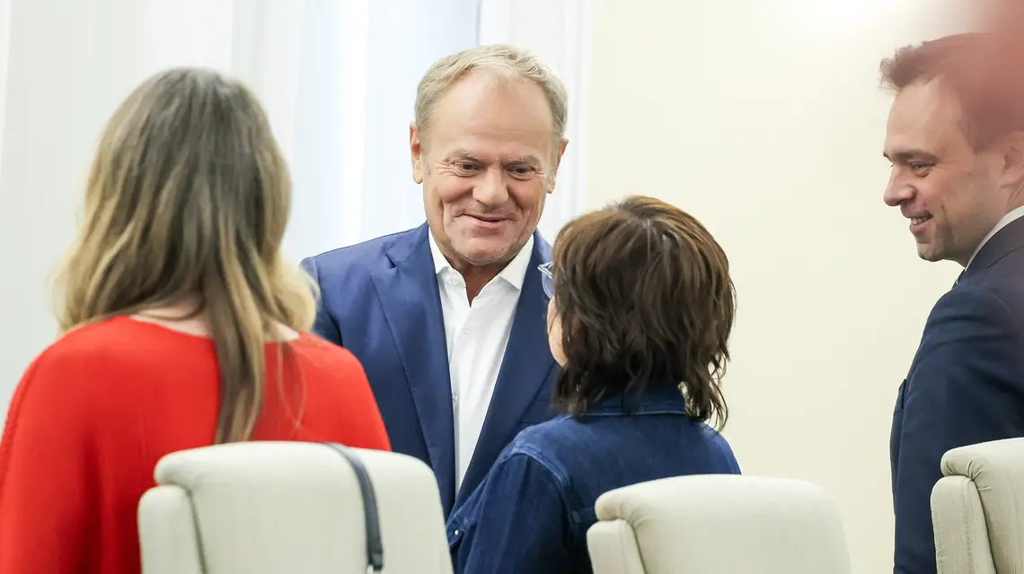 Posiedzenie rządu Donalda Tuska. Kancelaria Prezesa Rady Ministrów, Warszawa, 12 czerwca 2025 r. // Fot. Jacek Domiński / REPORTER