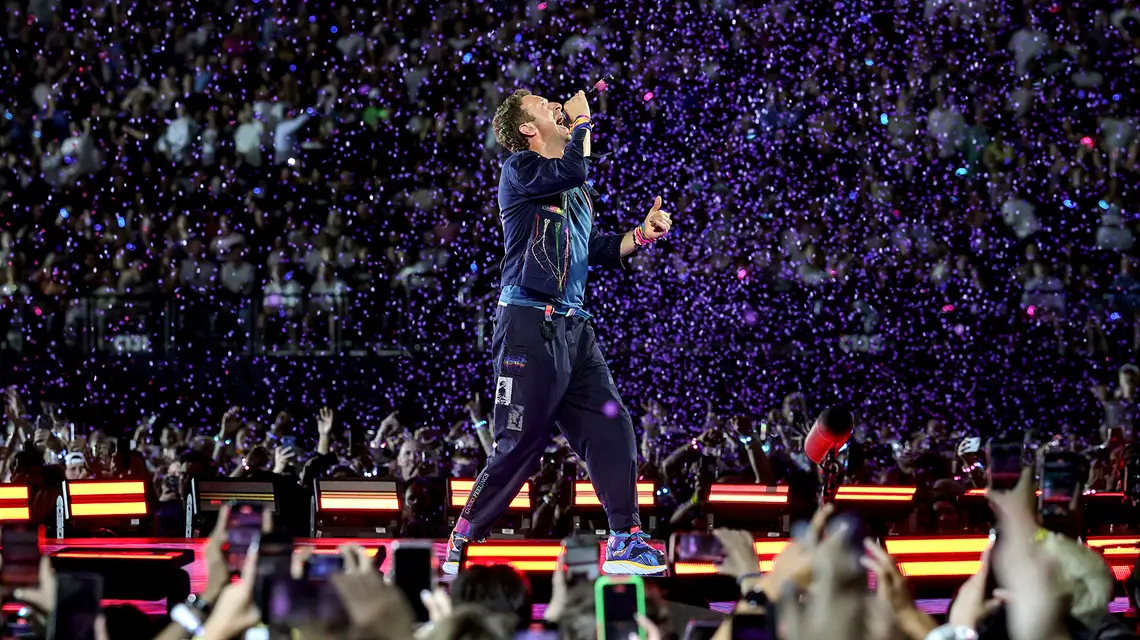 Concert Coldplay. Las Vegas, 6 czerwca 2025 r. // Fot. Ethan Miller / Getty Images