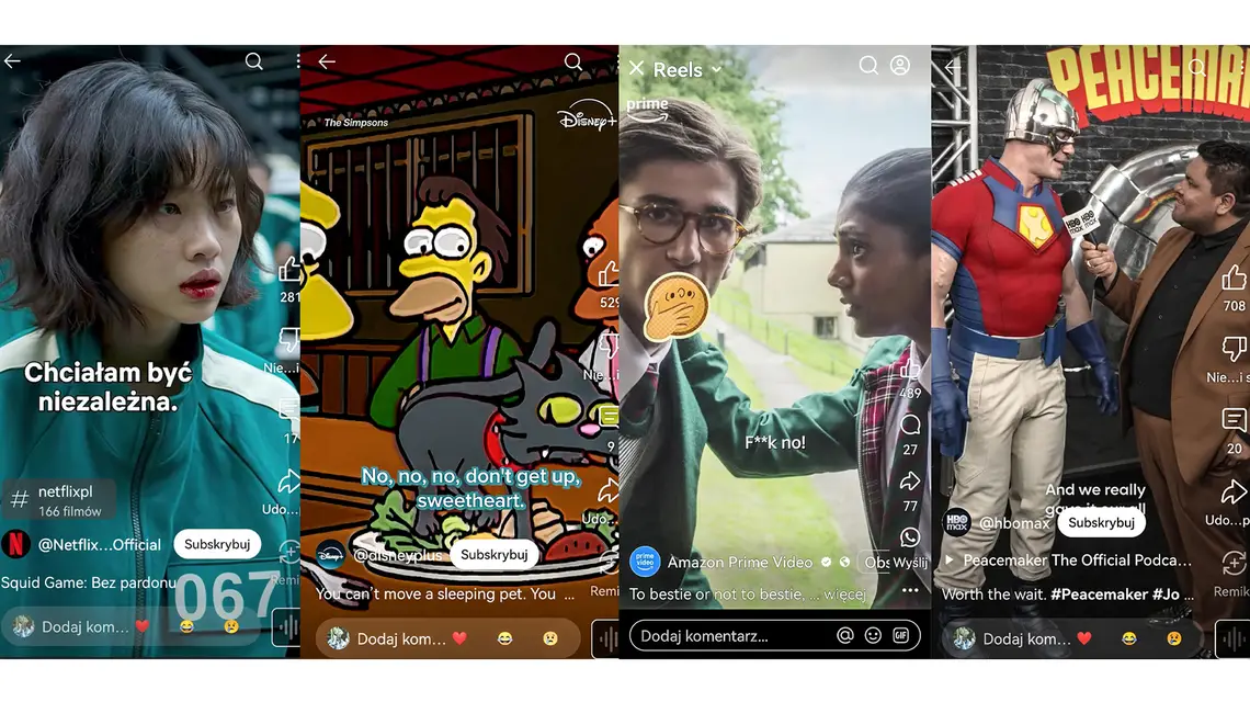 materiały promocyjne Netflix, Disney, Amazon Prime Video i HBO Max // materiały prasowe