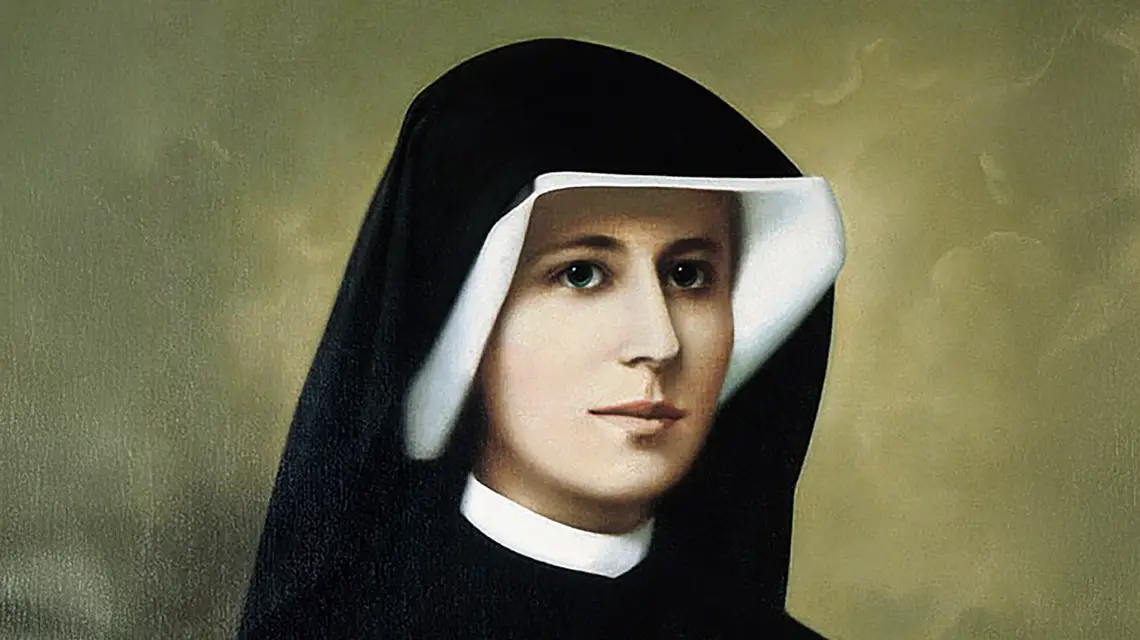 Św. Faustyna Kowalska (1905-1938), portret autorstwa Stanisłwa Sztama // Fot. Domena publiczna