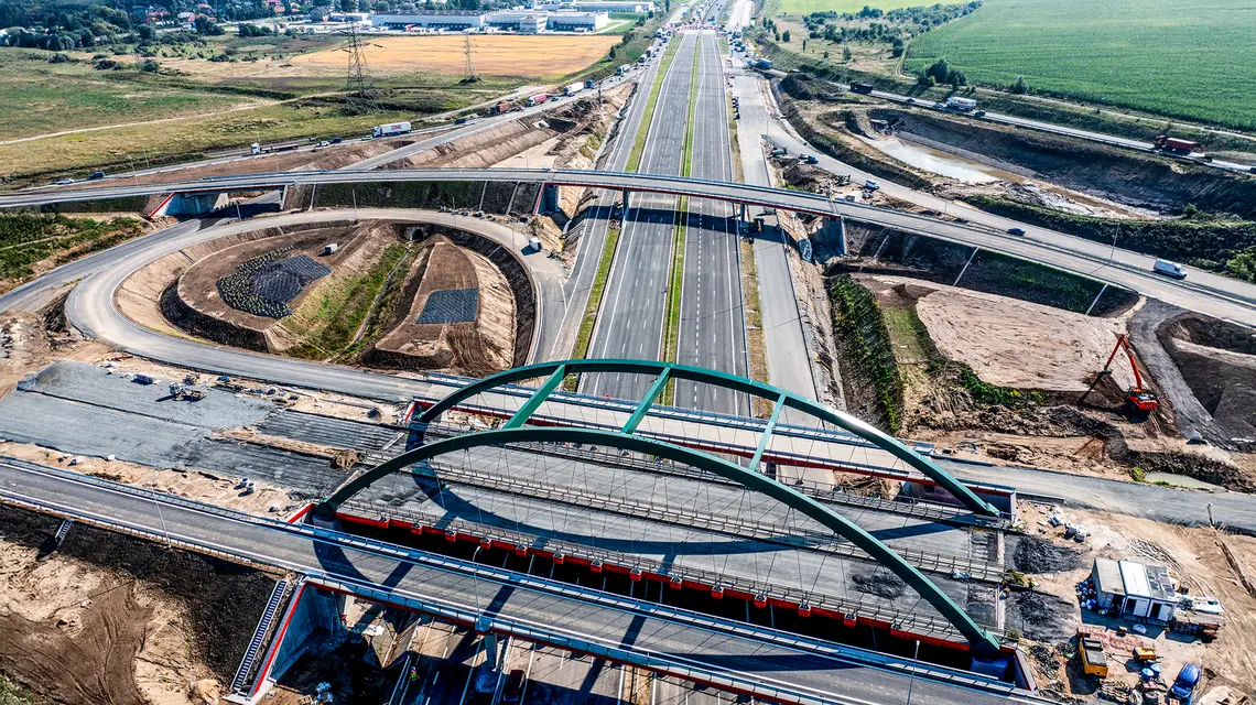Budowa Obwodnicy Metropolii Trojmiejskiej. Gdańsk, 8 września 2025 r. // Fot. Przemek Świderski / REPORTER