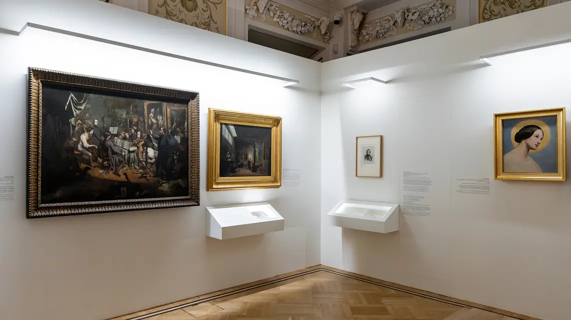 Wystawa "Życie romantyczne. Chopin, Scheffer, Delacroix, Sand". Muzeum Chopina w Warszawie // Fot. D. Jaruga / NIFC / materiały prasowe