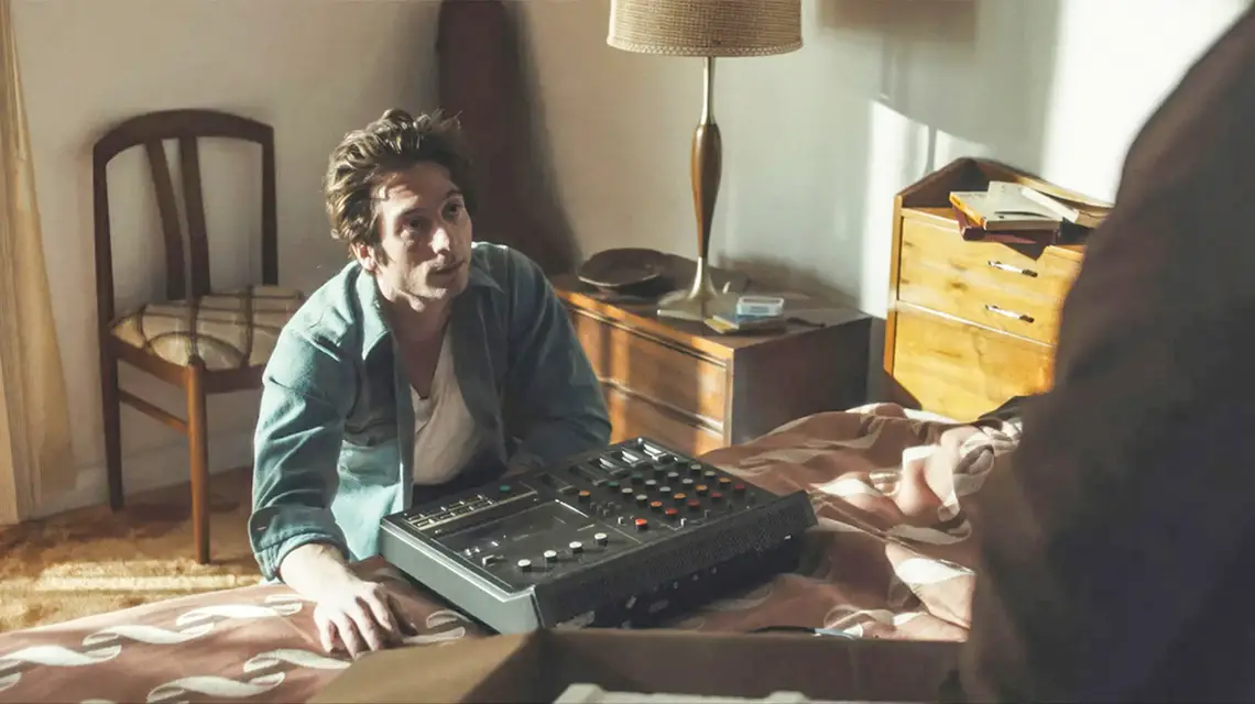 Jeremy Allen White jako Bruce Springsteen w filmie „Springsteen: Ocal mnie od nicości” w reż. Scotta Coopera // materiały prasowe