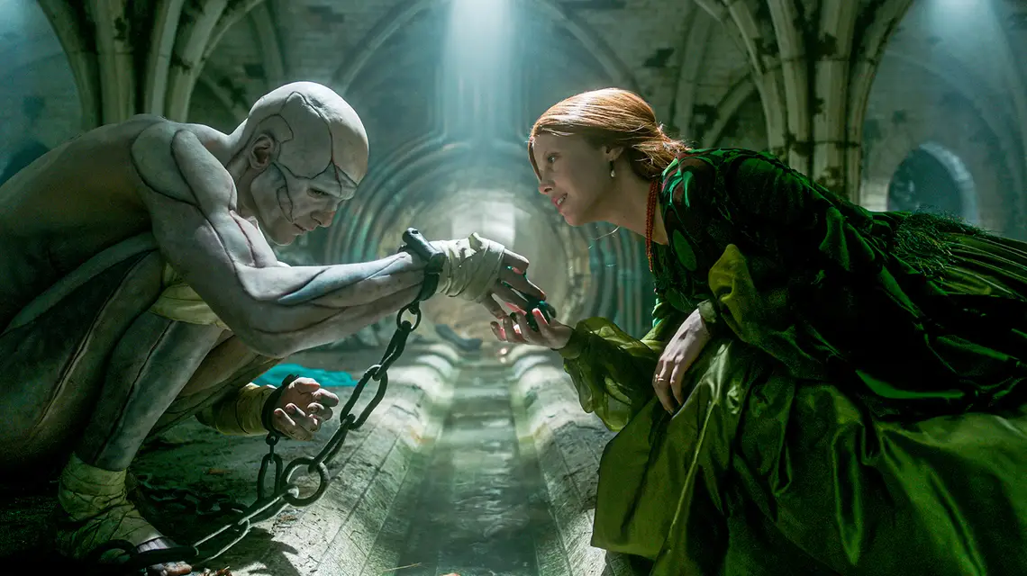 Jacob Elordi i Mia Goth w filmie „Frankenstein”. Netflix, 2025 r. // materiały prasowe 