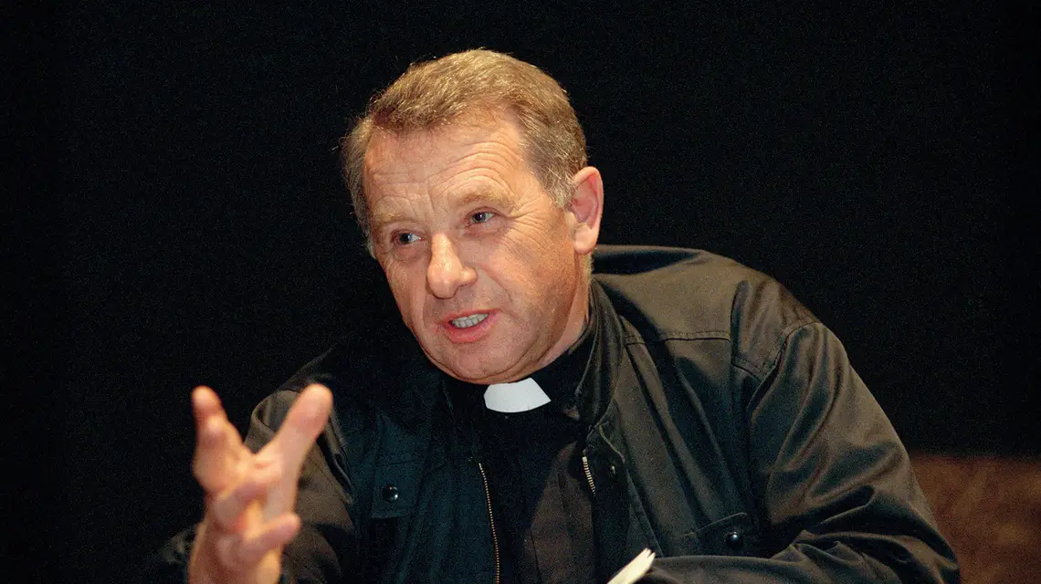 Ks. Józef Tischner, 1995 r. // Fot. Wojciech Druszcz / Agencja Wyborcza.pl