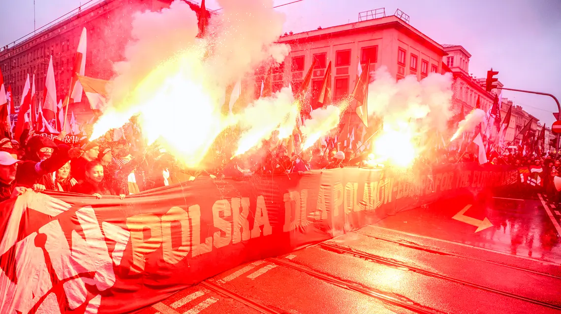Marsz Niepodległości. Warszawa, 11.11.2025 r. // Fot. Adam Chełstowski / Forum 