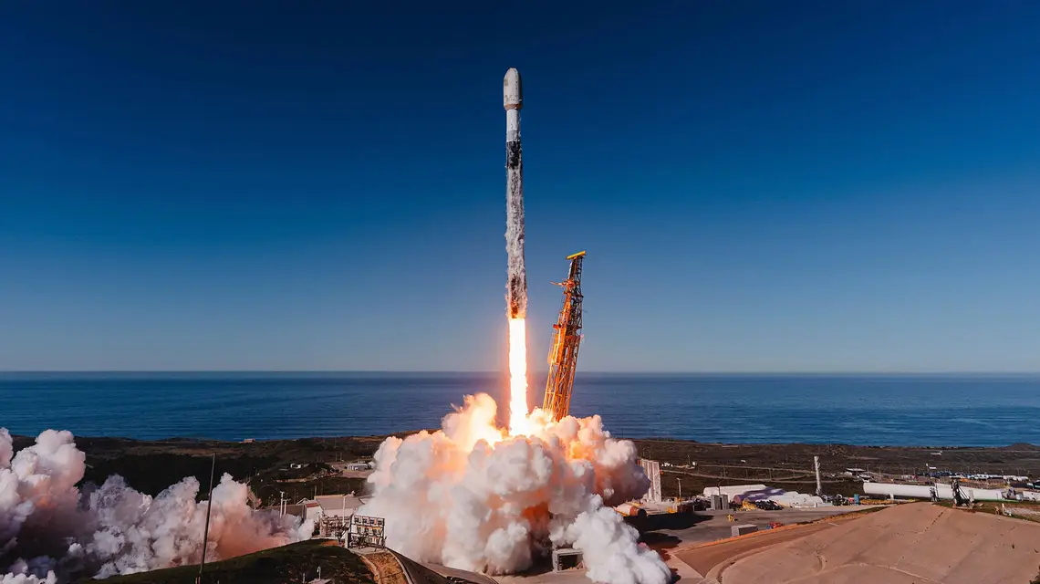 Start rakiety Falcon9 z polskim satelitą MikroSAR ICEYE. 28 listopada 2025 r. // materiały prasowe ICEYE