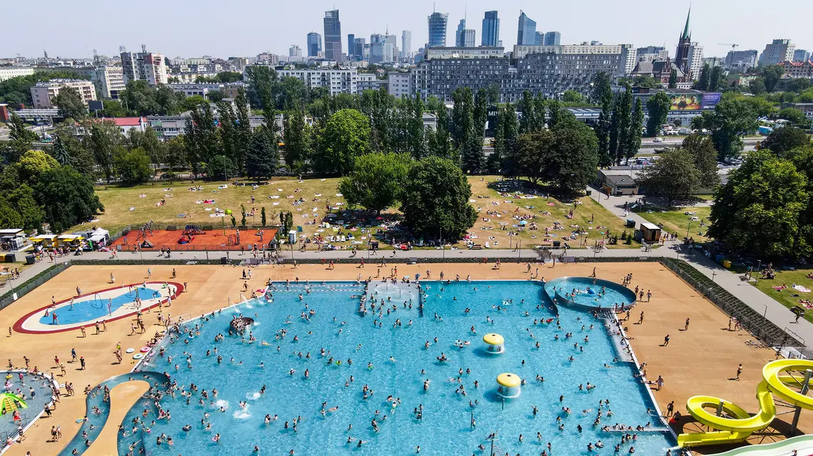 Park Wodny Moczydło w Warszawie, piątek 1 lipca 2022 r. // Fot. Andrzej Hulimka / Forum