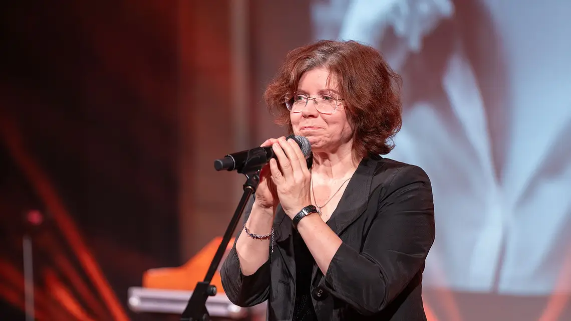 Marta Titaniec, laureatka nagrody „Tygodnika Powszechnego” Bonus. Kraków, 28 listopada 2025 r. // Fot. Marek Bednarz