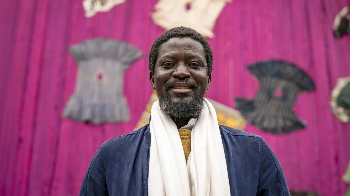 Ibrahim Mahama. Londyn, 9 kwietnia 2024 r. // Fot. Aaron Chown / PA / Getty Images