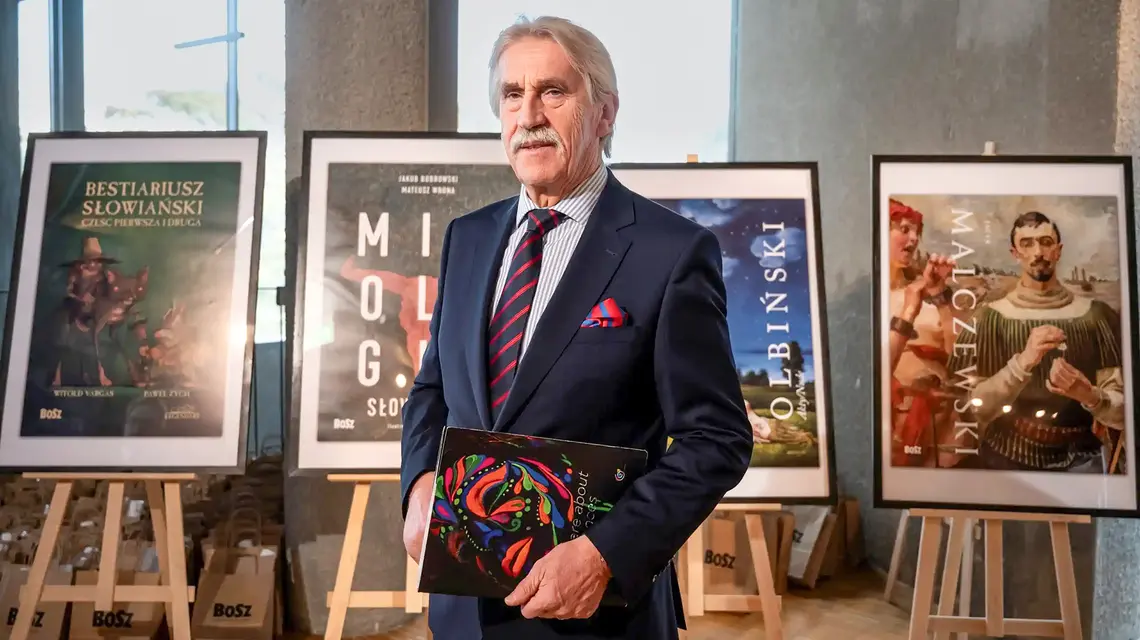 Bogdan Szymanik podczas obchodów 30-lecia wydawnictwa Bosz, październik 2024 r. // materiały prasowe