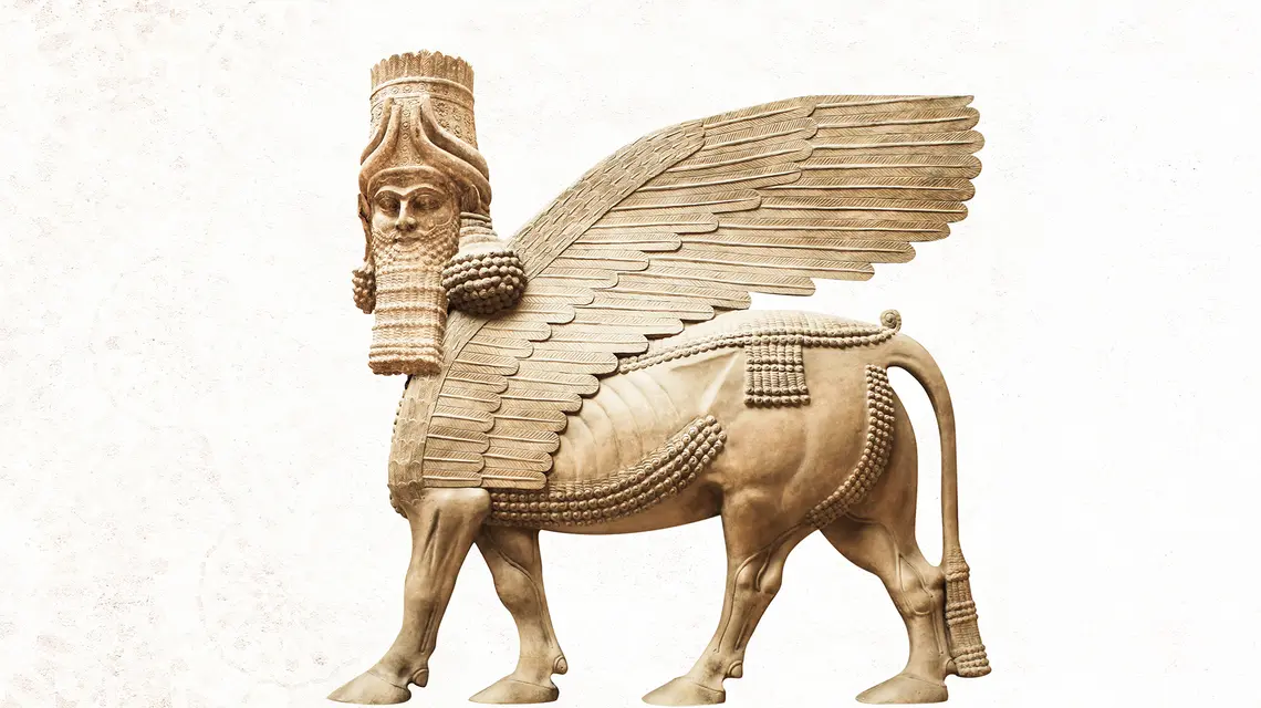 Lamassu, czyli wobrażenie anioła w Mezopotamii // Fot. Natalia Lukiyanova / Adobe Stock
