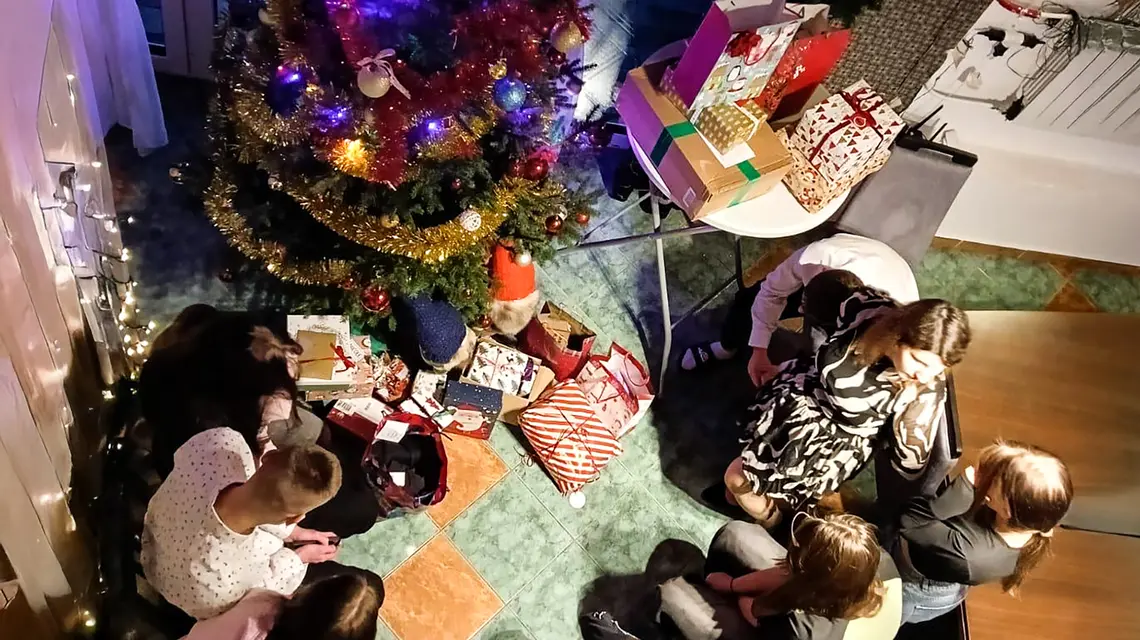 Wigilia w placówce opiekuńczo-wychowawczej // Fot. Fundacja Pankracy