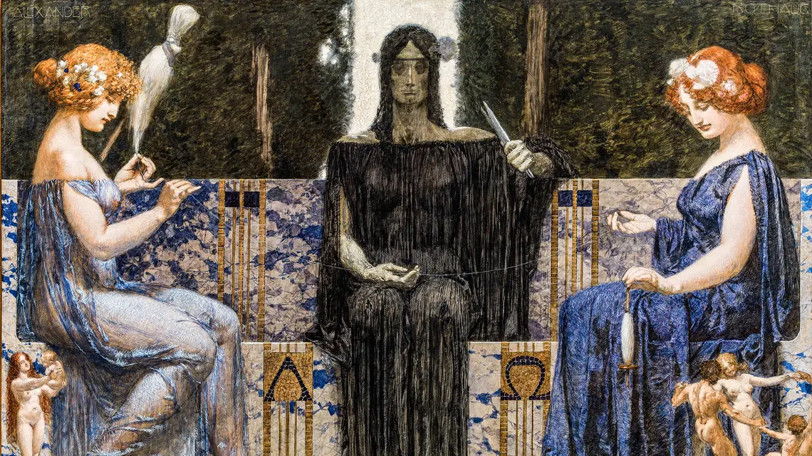 Alexander Rothaug, „Trzy Mojry” (fragment), ok. 1910 r. // Heritage Image / Alamy / BE&W