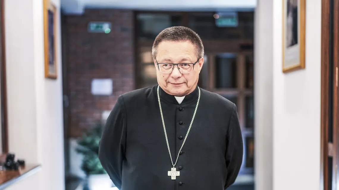 Kardynał Grzegorz Ryś w Sanktuarium św. Jana Pawła II w Krakowie, 17 grudnia 2025 r. // Fot. Grażyna Makara