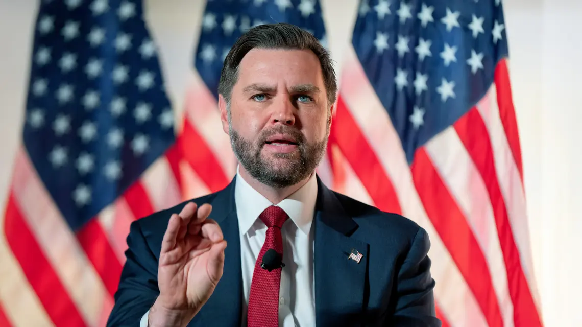 Wiceprezydent JD Vance. Waszyngton, 20 listopada 2025 r. // Fot. Julia Demaree Nikhinson / AP / East News