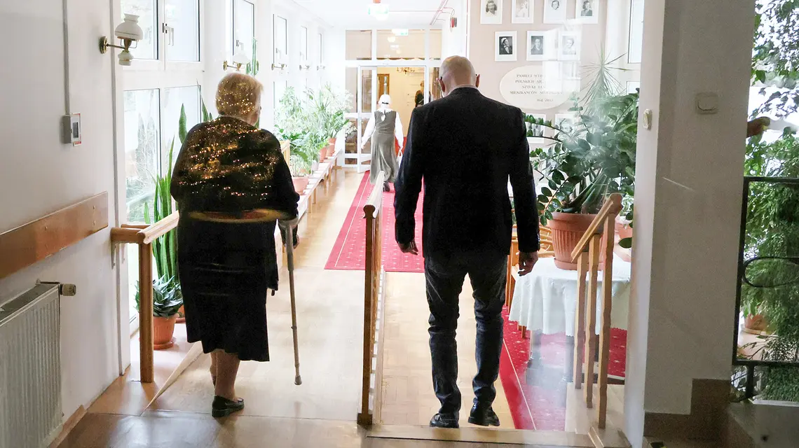 Spotkanie świąteczne w Domu Artystów Weteranów Scen Polskich w Skolimowie. Konstancin Jeziorna, 15 grudnia 2025 r. // Fot. Wojciech Olkuśnik / East News