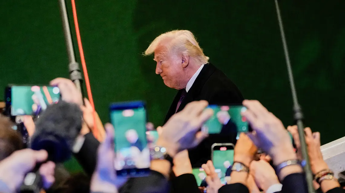 Donald Trump na Forum Ekonomicznym w Davos. Szwajcaria, 22 stycznia 2026 r. // Fot. Markus Schreiber / AP / East News