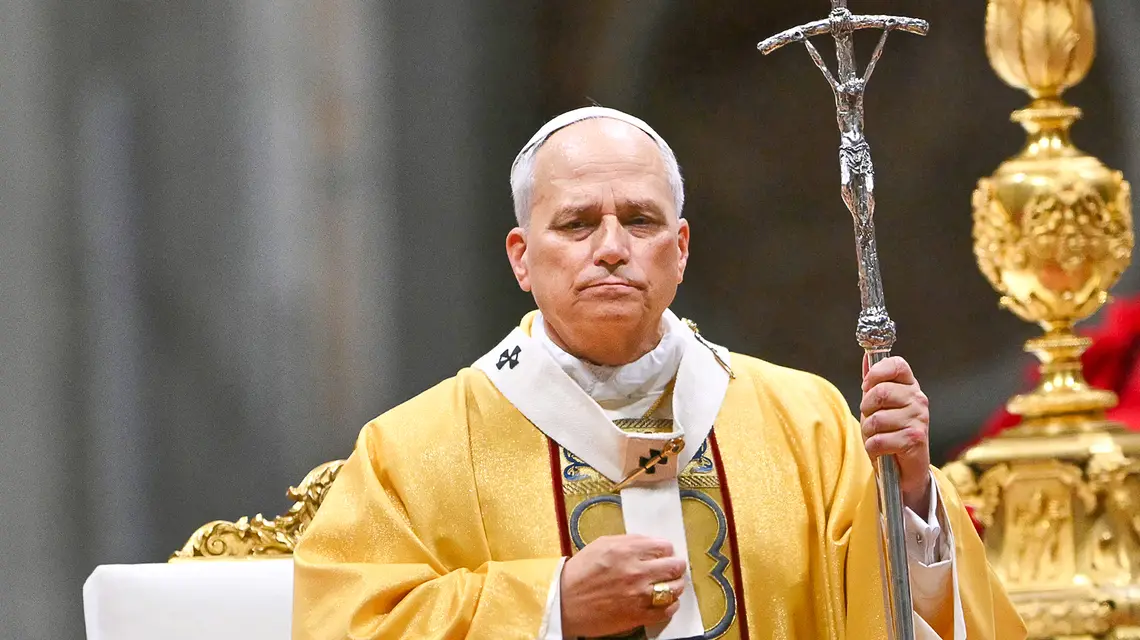 Papież Leon XIV. Watykan, 24 grudnia 2025 r. // Fot. Andreas Solaro / AFP / East News 