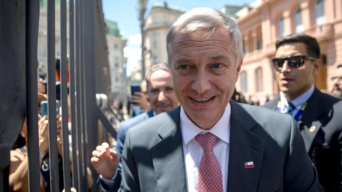 José Antonio Kast, prezydent elekt Chile podczas wizyty w Argentynie. Buenos Aires, 16 grudnia 2025 roku. // Fot. Tomas Cuesta / Bloomberg / Getty Images