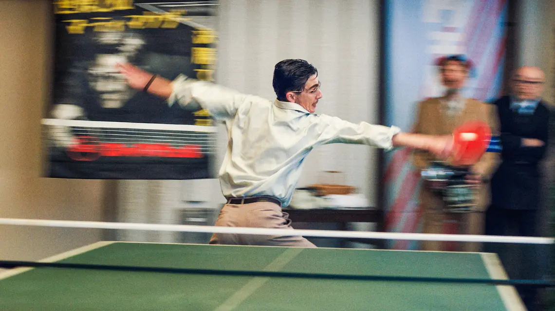 Timothée Chalamet w filmie „Wielki Marty”, reż. Josh Safdie. Monolith Films // materiały prasowe