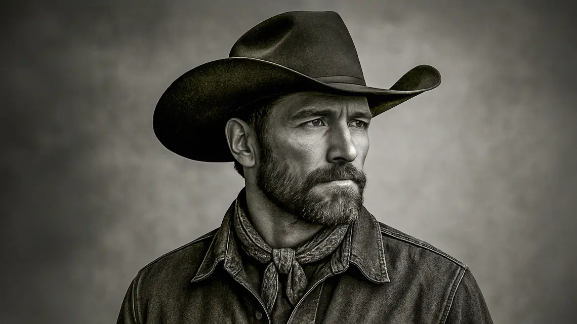 Sztuczna inteligencja „ubrała” charakterystyczny ton religijnych pieśni niewolników w wizerunek à la John Wayne. Tak narodził się fikcyjny artysta o nazwie Breaking Rust, którego piosenek można słuchać w streamingu // źródło: domena publiczna