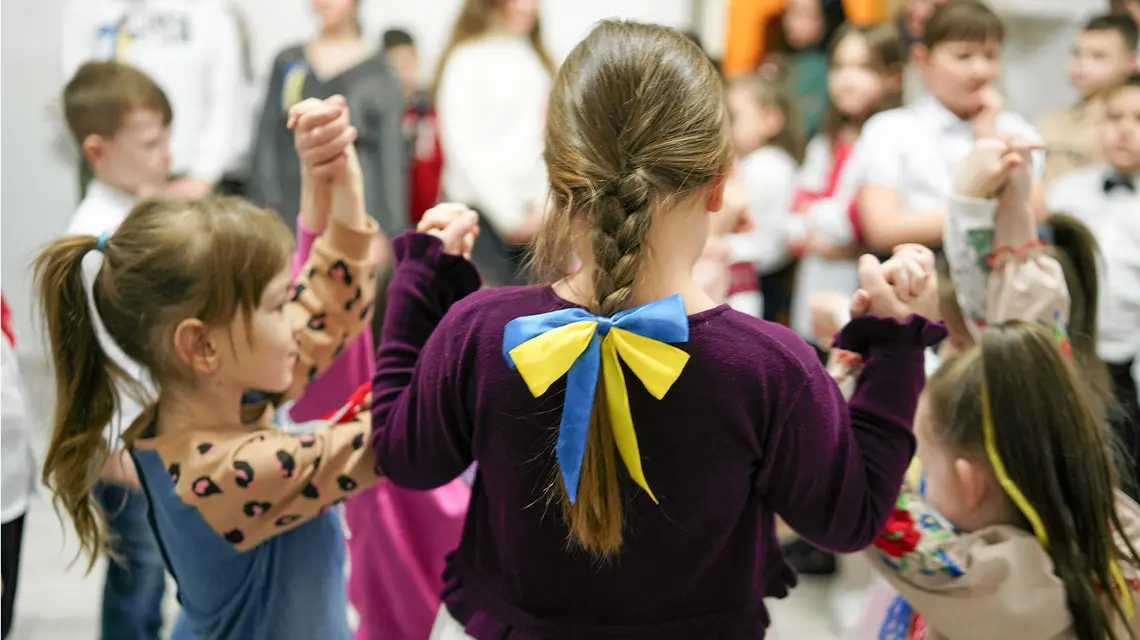 Szkoła dla dzieci ukraińskich mieszkających w Polsce. Częstochowa, 11 stycznia 2023 r. // Fot. Grzegorz Skowronek / Agencja Wyborcza.pl