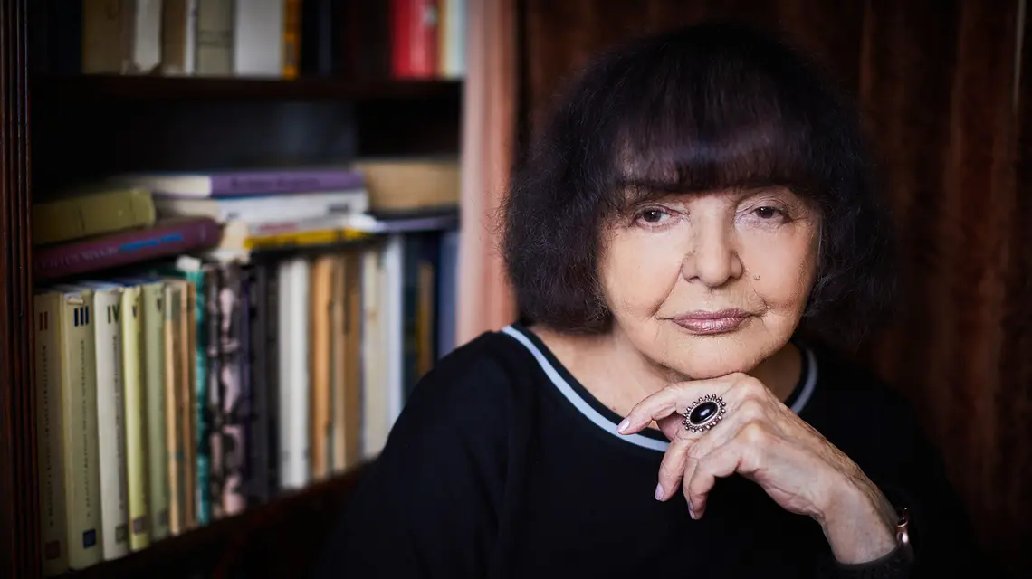 Hanna Krall // Fot. Mateusz Skwarczek / Agencja Wyborcza.pl