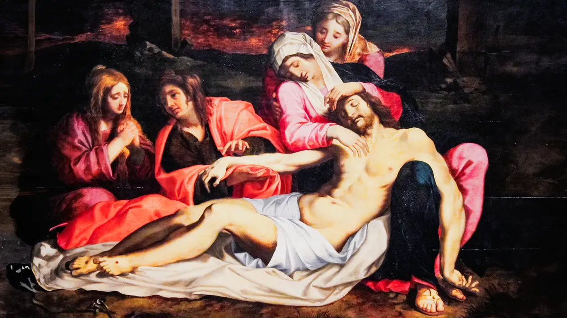 Abraham Janssens van Nuyssen (ok. 1575–1632) „Opłakiwanie Chrystusa”, w zbiorach Dayton Art Institute // Domena publiczna