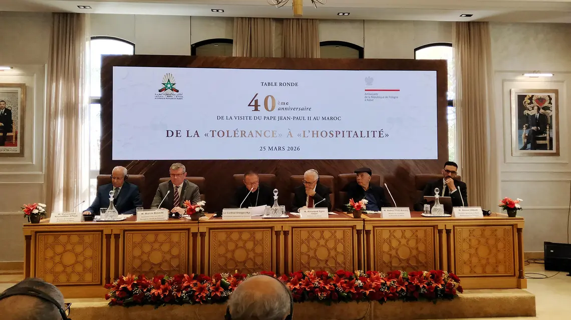 Konferencja na temat dialogu chrześcijańsko-muzułmańskiego w Rabacie. Maroko, 25 marca 2026 r. // Fot. Jacek Stawiski