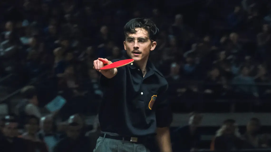 Timothée Chalamet w filmie "Wielki Marty", reż. Josh Safdie. USA, 2025 r. // materialy prasowe Canal+