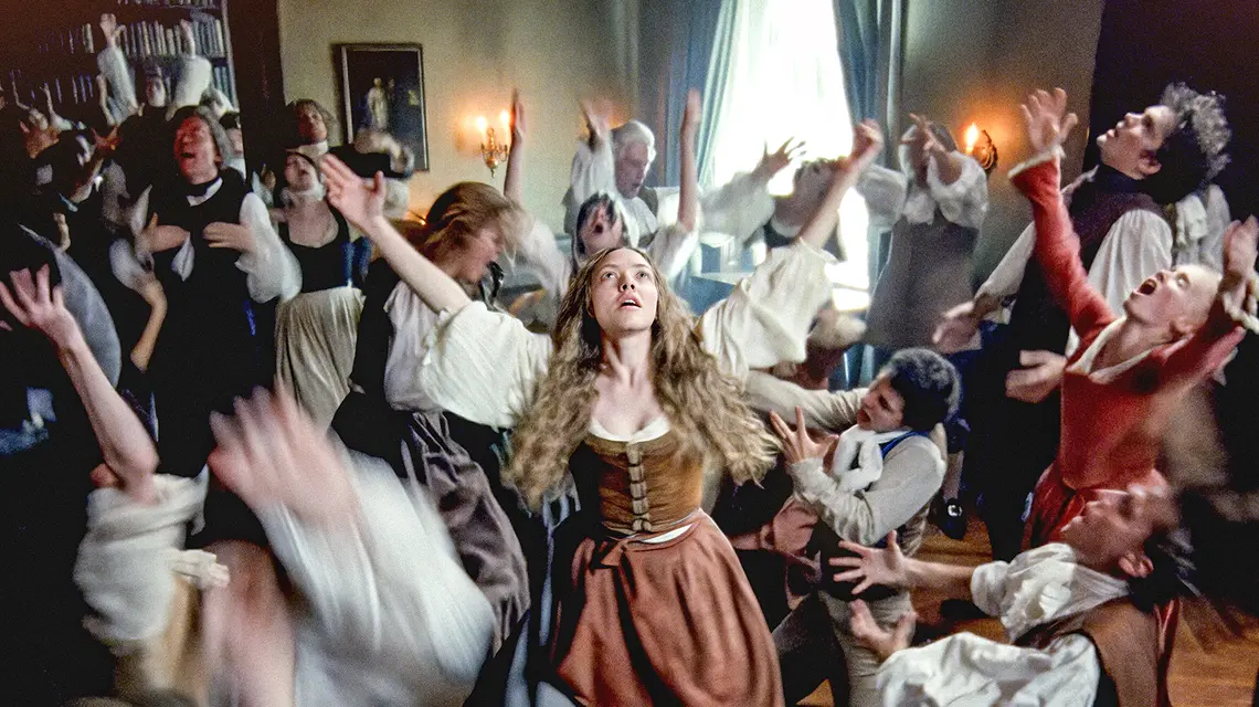 Ekstatyczne tańce szejkersów. Kadr z filmu „Testament Ann Lee”, reż. Mona Fastvold, 2025 r. // materiały prasowe