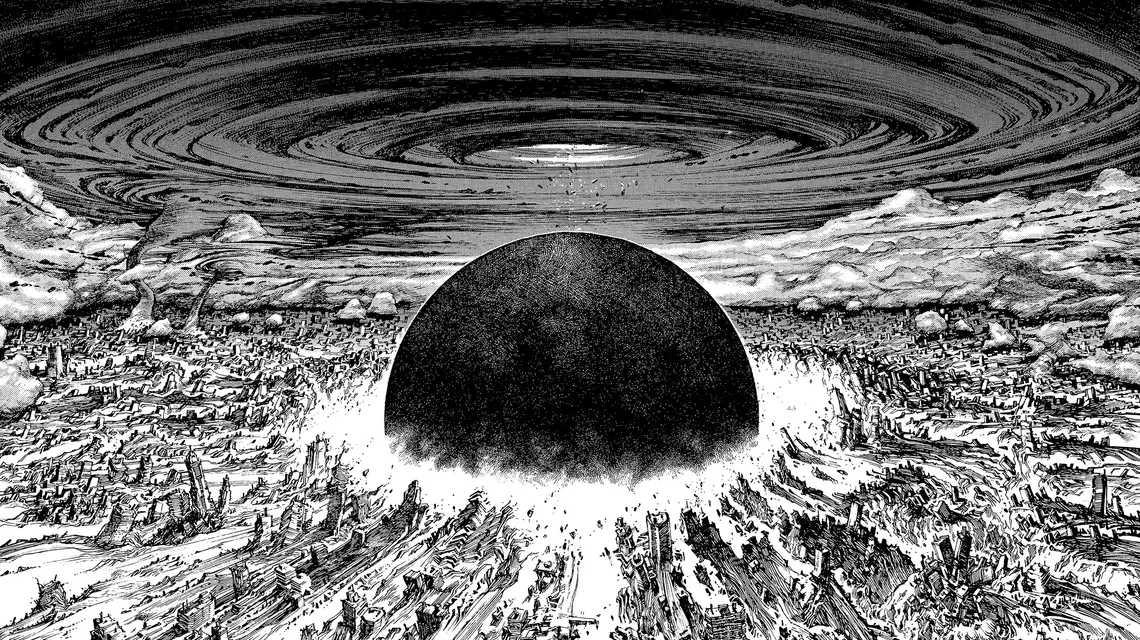 Ilustracja z mangi „Akira”, Katsuhiro Otomo, wydanie polskie J.P.F. // materiały prasowe