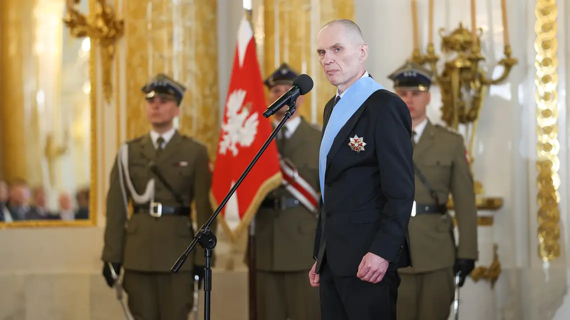 Andrzej Poczobut podczas uroczystości z okazji rocznicy Konstytucji 3 maja. Warszawa, 3 maja 2026 r. // Fot. Andrzej Iwańczuk / Reporter