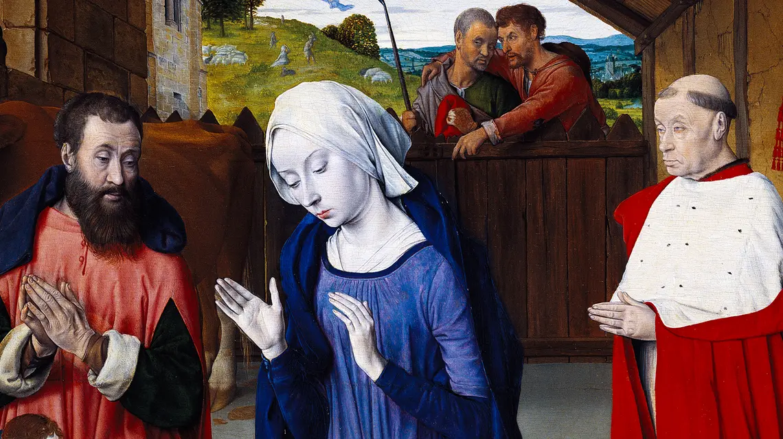 Mistrz z Moulins, Najświętsza Maria Panna, fragment obrazu, około 1480 r. // Fot. DeAgostini / Getty Images