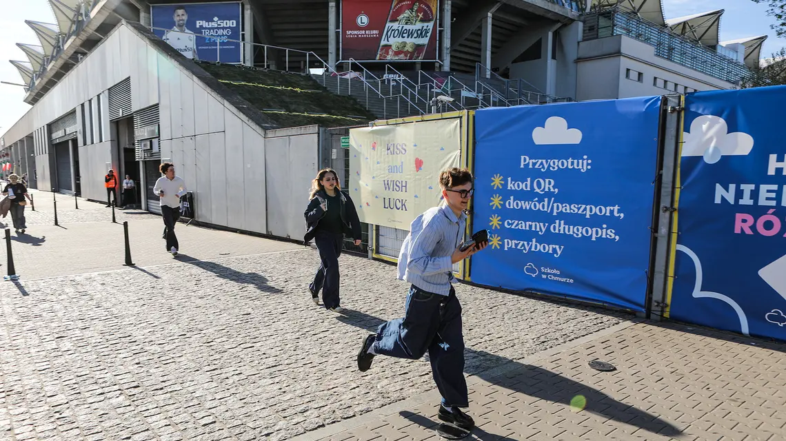 Matury Szkoły w Chmurze na Stadionie Legii w Warszawie, 4 maja 2025 r. // Fot. Michał Borowczyk / Agencja Wyborcza.pl 