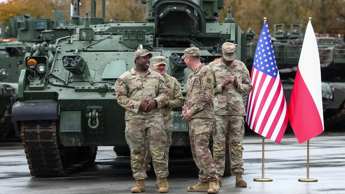 Żołnierze z 598. Brygady Transportowej US Army w Polsce, październik 2025 r. // Fot. Piotr Matusewicz