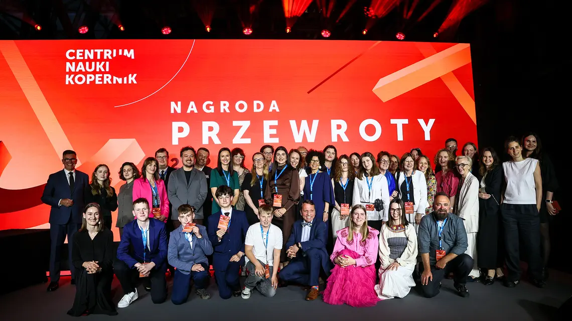 Laureaci i finaliści Nagrody Przewroty 2026 // Fot. Centrum Nauki Kopernik / Anita Walczewska / East News