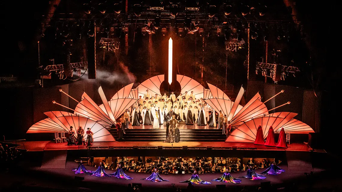 Spektakl „Turandot” drugiej edycji Baltic Opera Festival, Opera Leśna w Sopocie, 2024 r. // Fot. K. Mystkowski / KFP