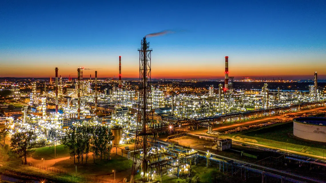 Rafineria Gdańska, część PKN ORLEN, jednego z największych koncernów multienergetycznych w Europie Środkowej // Przemek Świderski / REPORTER
