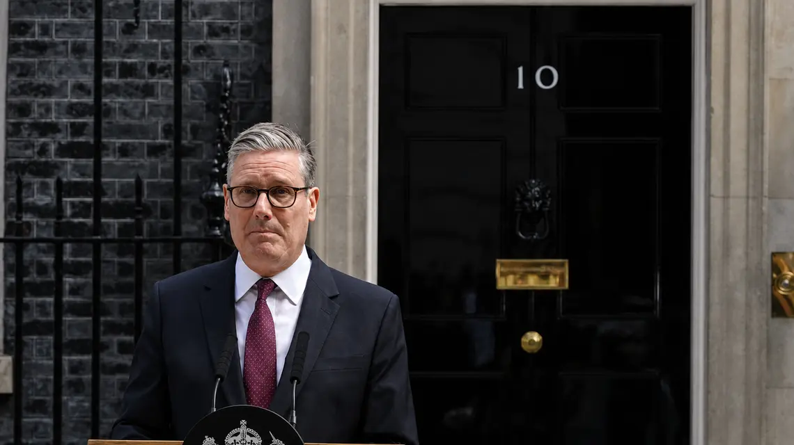 Premier Wielkiej Brytanii Keir Starmer ogłasza swoją rezygnację. Londyn, 22 czerwca 2026 r.