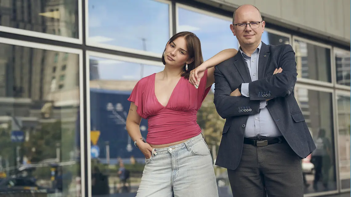 Hania i Błażej Kmieciakowie. Warszawa, 2 lipca 2026 r. // Fot. Filip Klimaszewski dla „TP”