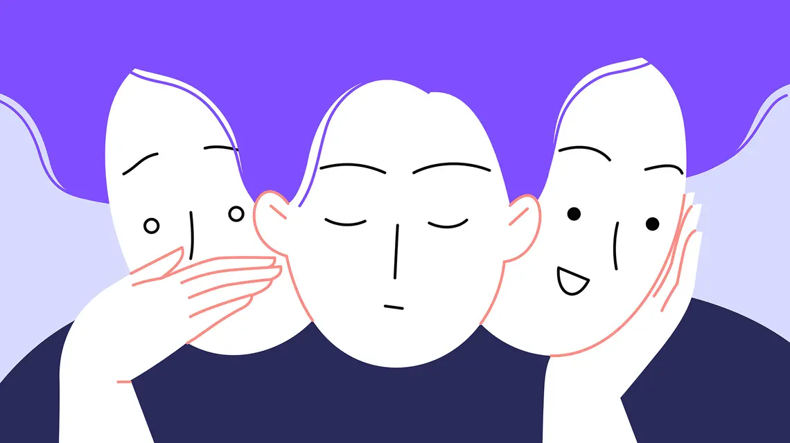 Ilustracja do tekstu o zyciu osób z borderline // il. Olga B / Adobe Stock